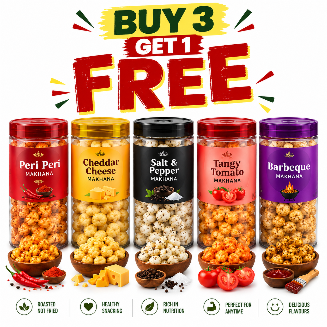 cc7c2a59-bb4b-4aec-a391-e5a0636b1b06 Makhana 3+1 Combo - Image 1